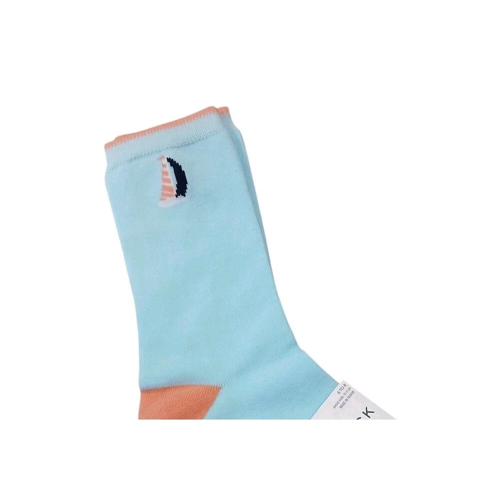 Janie And Jack Size 6-8 Socks Sail Boat Blue Shoe Size 12-2 NWT